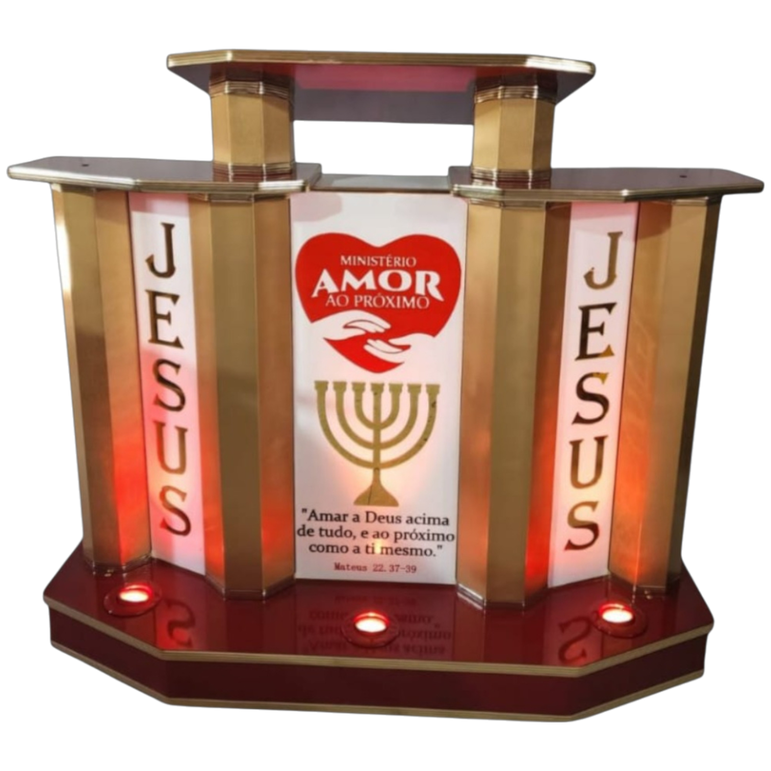 PÚLPITO PERSONALIZÁVEL PREMIUM – ELEGÂNCIA, PODER E PRESENÇA